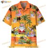 Star Wars Disney Baby Yoda Orange Hawaiian Shirt