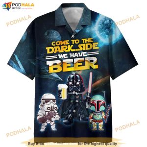 Star Wars Stormtrooper Darth Vader Boba Fett Hawaiian Shirt