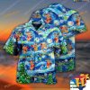 Starry Night & Reindeer Aloha Shirt Christmas Shirt