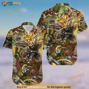 Steampunk Birds Aloha Hawaiian Shirt