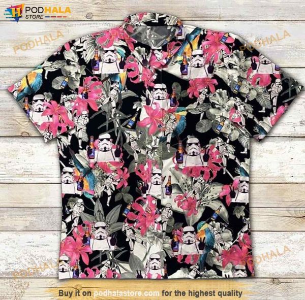 Stormtrooper Tropical Hawaiian Shirt