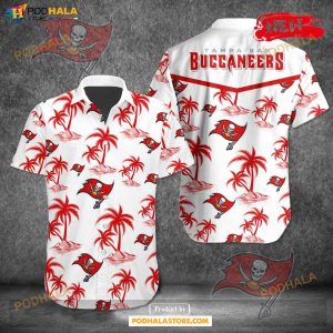 Tampa Bay Buccaneers NFL Team Tropical Coconut Hot Summer Button Hawaiian Shirt