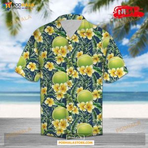 Tennis Frangipani Hot Casual Shirts For Men Women Hawaiian Shirt