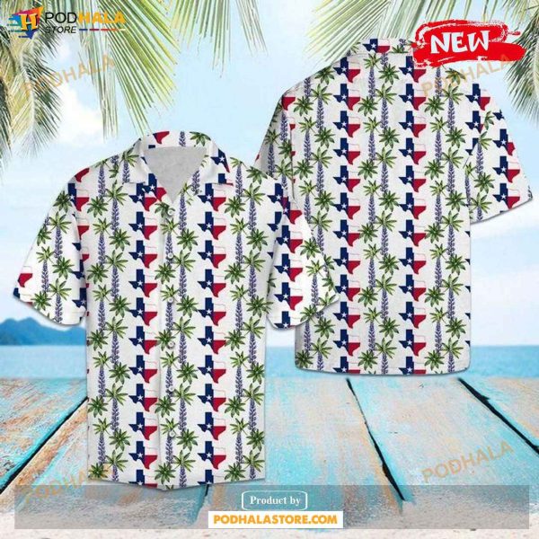 Texas Bluebonnet Hot Casual Shirts For Men Women Hawaiian Shirt