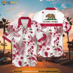 The Bear California Republic Hawaiian Shirt