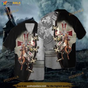 The Cross Knight Templar Hawaiian Shirt