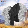 The Lion Black And White Hawaiian Shirt