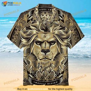 The Majestic Lion Hawaiian Aloha Beach Shirt