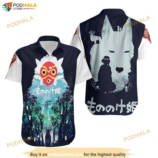 The Soul In The Forest Shishigami Deer God Princess Mononoke Hawaiian Shirt