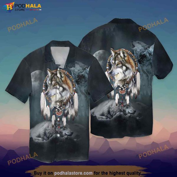 The Wolf Native Hawaiian Shirt