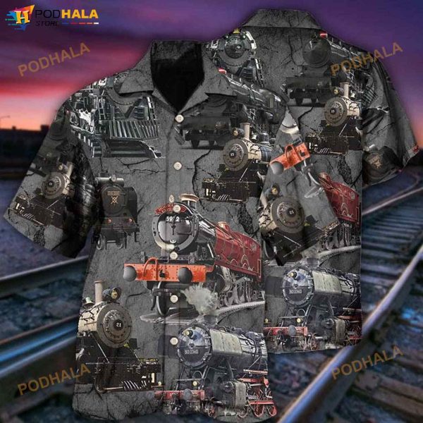 Train Cool Style 3D Funny Hawaiian Shirt