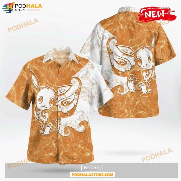 Tribal Eevee Design Hawaiian Shirt