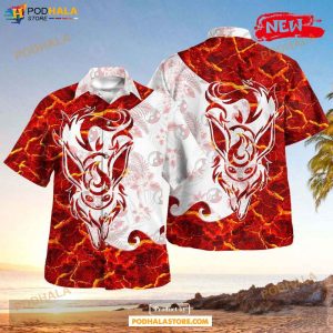 Tribal Eevee Flareon Design Hawaiian Shirt