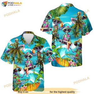 Tropical Alien Hawaiian Shirt