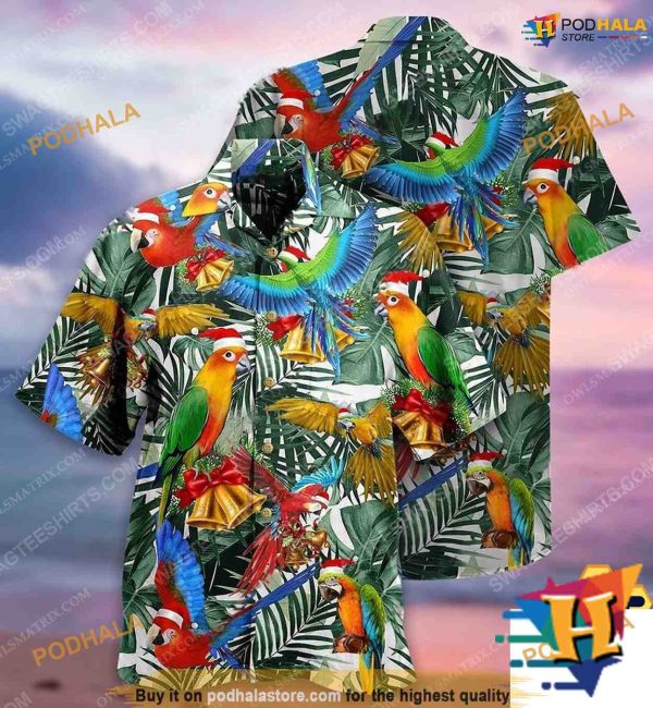 Tropical Parrot Christmas Shirt