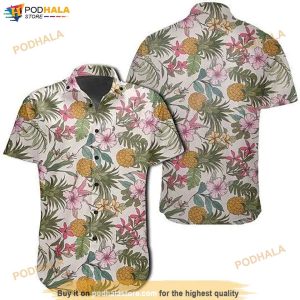 Tropical Pineaapple Hawaiian Shirt