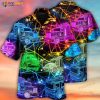 Truck Neon Colorful Style 3D Funny Hawaiian Shirt