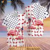 US Flag Flamingo 4th Of July Hawaiian 3D Shirt