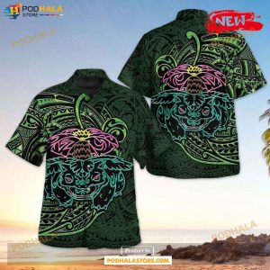 Venusaur Polynesian Design Hawaiian Shirt