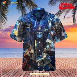 Viking Odin Norse Thunder Style For Summer Hawaiian Shirt