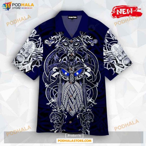 Viking Odin Tattoo Enjoy This Summer Hawaiian Shirt