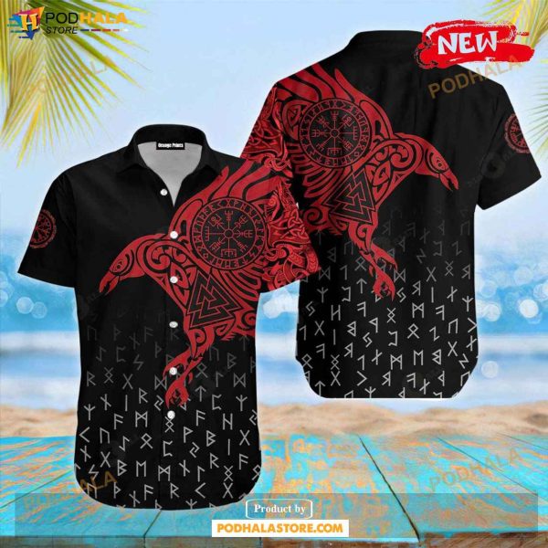 Vikings The Raven Of Odin For Summer Hawaiian Shirt