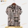 Vintage Newspaper Print Hawaiian Shirt