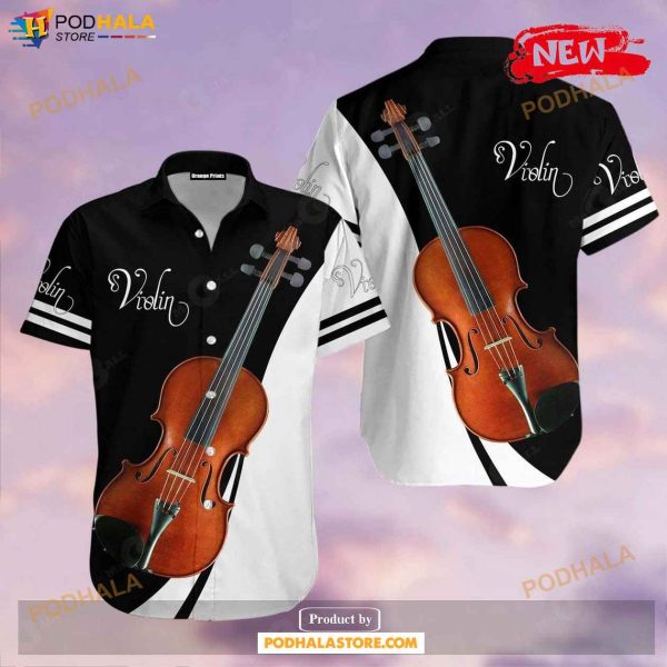 Violin Music For Summer Hawaiian Shirt