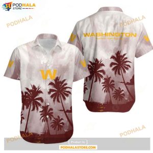 Washington Football Team Coconut Trees NFL Gift For Fan Hawaiian