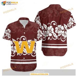 Washington Football Team Hibiscus Flowers Hawaii Shirts Summer Collections