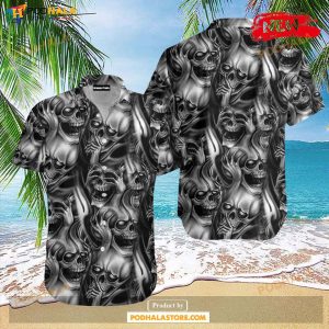 Wise Skulls Black Design For Summer Hawaiian Shirt