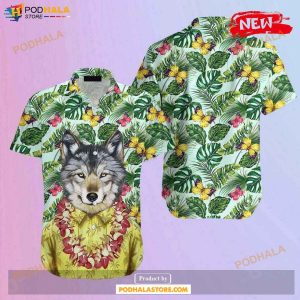 Wolves Fresh Leaf Design For Summer Hawaiian Shirt