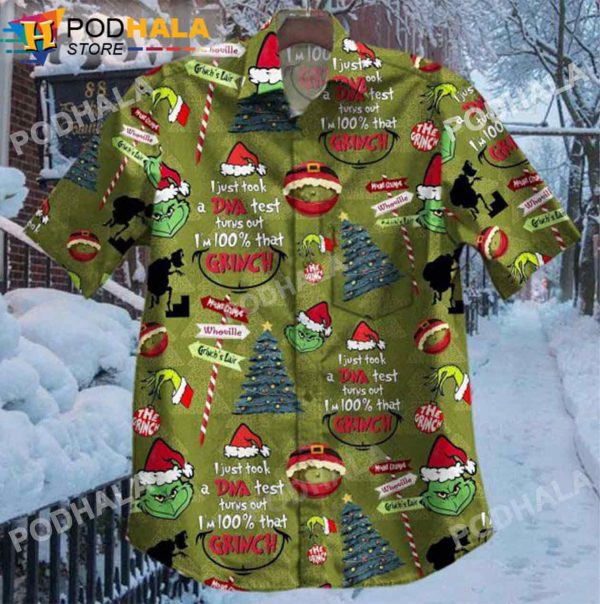 Xmas Grinch Hawaiian Shirt