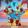 Xmas Is Coming Santa Surfing On Christmas Beach Hawaiian Shirt