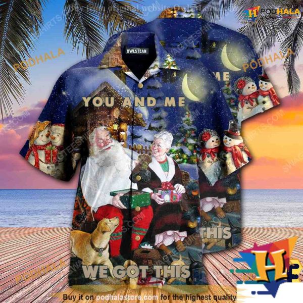 You & Me Xmas Magical Night Hawaiian Shirt