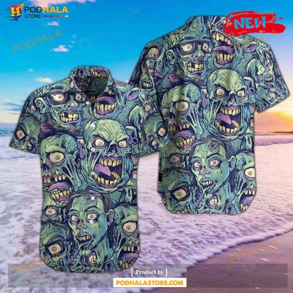 Zombie Green Awesome Design Hot Summer Hawaiian Shirt