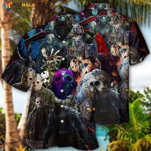 Zombie Seiral Killers Jason Zombie 3D Funny Hawaiian Shirt